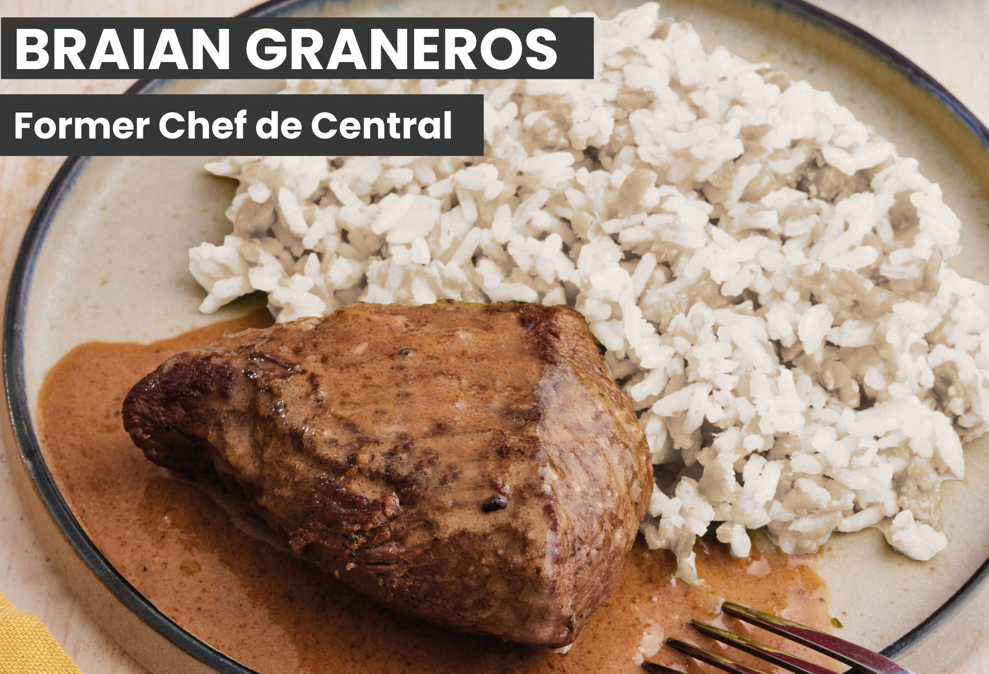 Filete a la Pimienta con Arroz Blanco - Kalabaza Panama